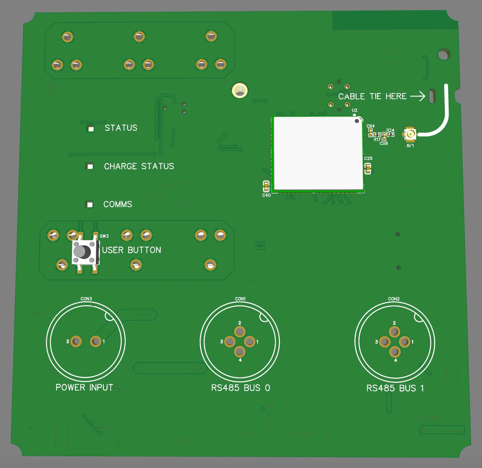 The gateway's PCB.